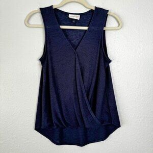 Universal Thread navy blue surplice V-neck sleeveless tank top XS